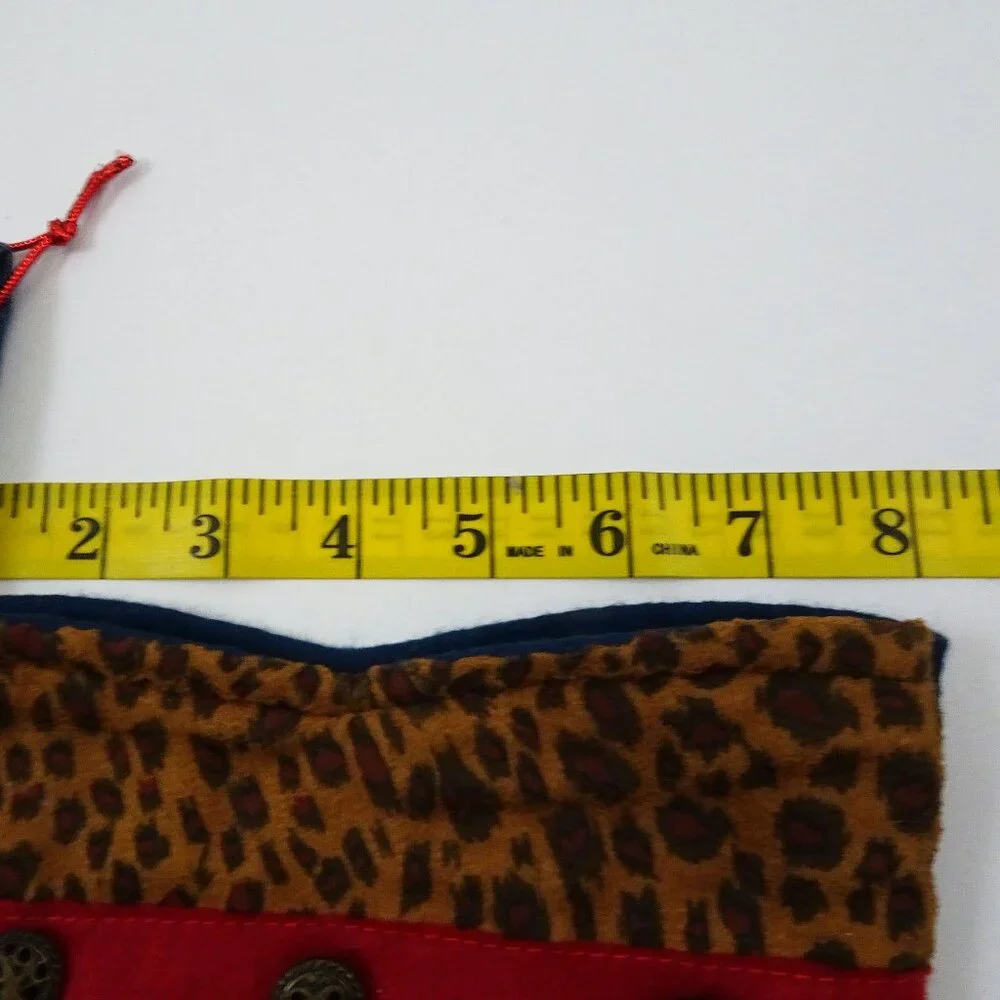 16" Handmade Denim Cowgirl Christmas Stocking Cowboy Boot Country Western CUTE! - Picture 7 of 7